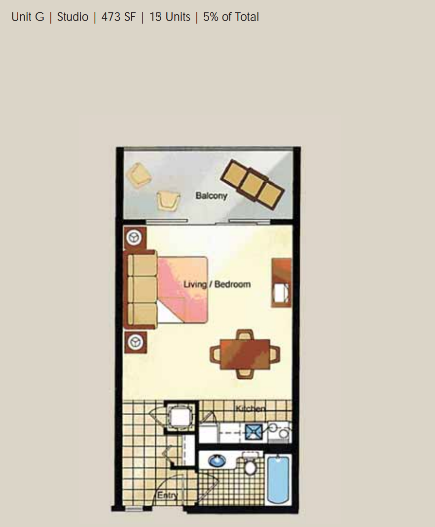 Shores of Panama Unit G Floor Plan